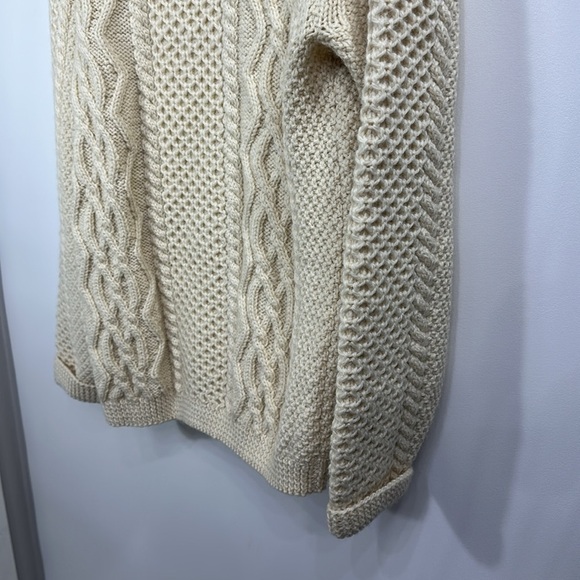 Blarney Woolen Mills Ireland Wool Cable Knit Sweater Cardigan Size 48 NWT. - Picture 13 of 15